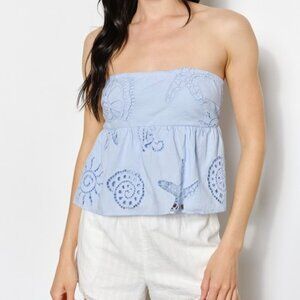 PICKING UP THE PIECES BLUE TUBE TOP